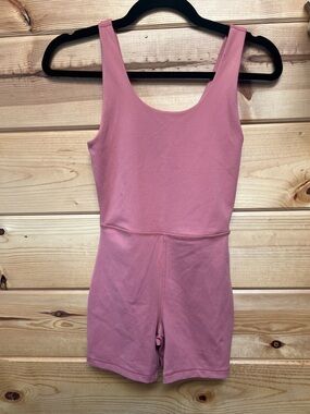 Women’s Yoga Pink Sleeveless Onesie Romper